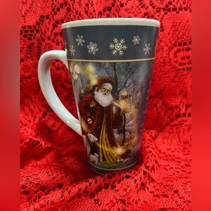 Burton and Burton Tall Ceramic Christmas mug - NEW - Never Used